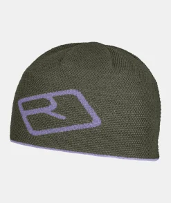 ORTOVOX Headwear & Neckwarmer^MERINO LOGO KNIT BEANIE darkwildherbs