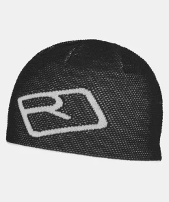 ORTOVOX Headwear & Neckwarmer^MERINO LOGO KNIT BEANIE blackraven