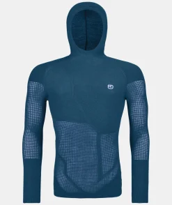 ORTOVOX Baselayer^MERINO THERMOVENT HOODY M petrolblue