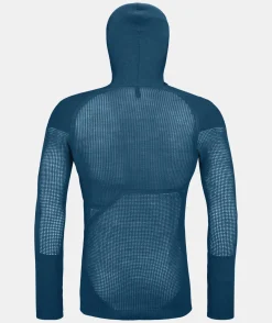 ORTOVOX Baselayer^MERINO THERMOVENT HOODY M petrolblue