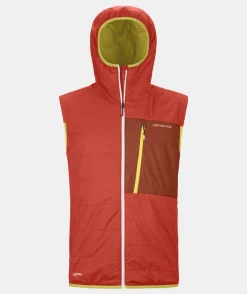 ORTOVOX Jacken & Westen^SWISSWOOL PIZ DUAN VEST M cengiarossa